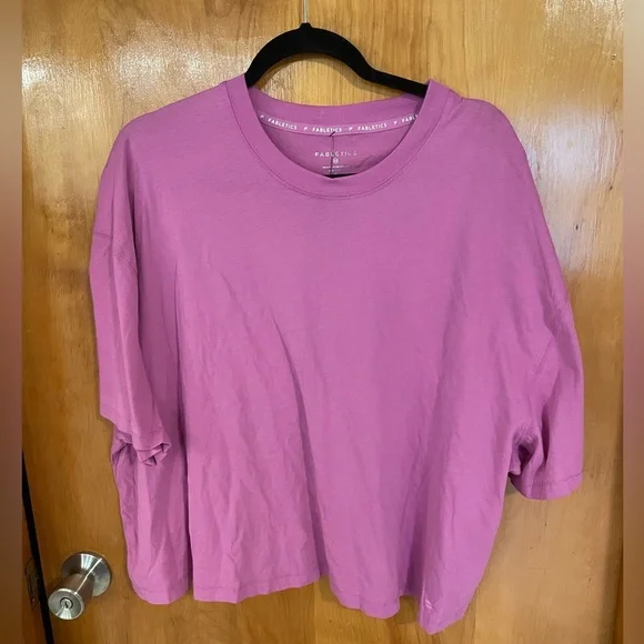 NWT Fabletics Cotton Boxy Tee - Picture 2 of 5